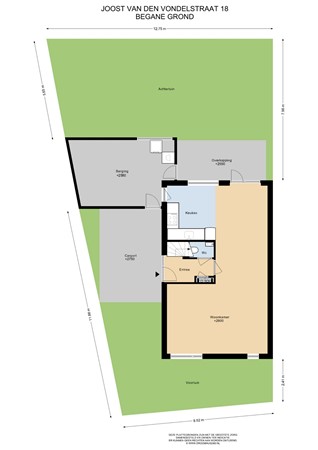 Floorplan - Joost van den Vondelstraat 18, 6181 DL Elsloo